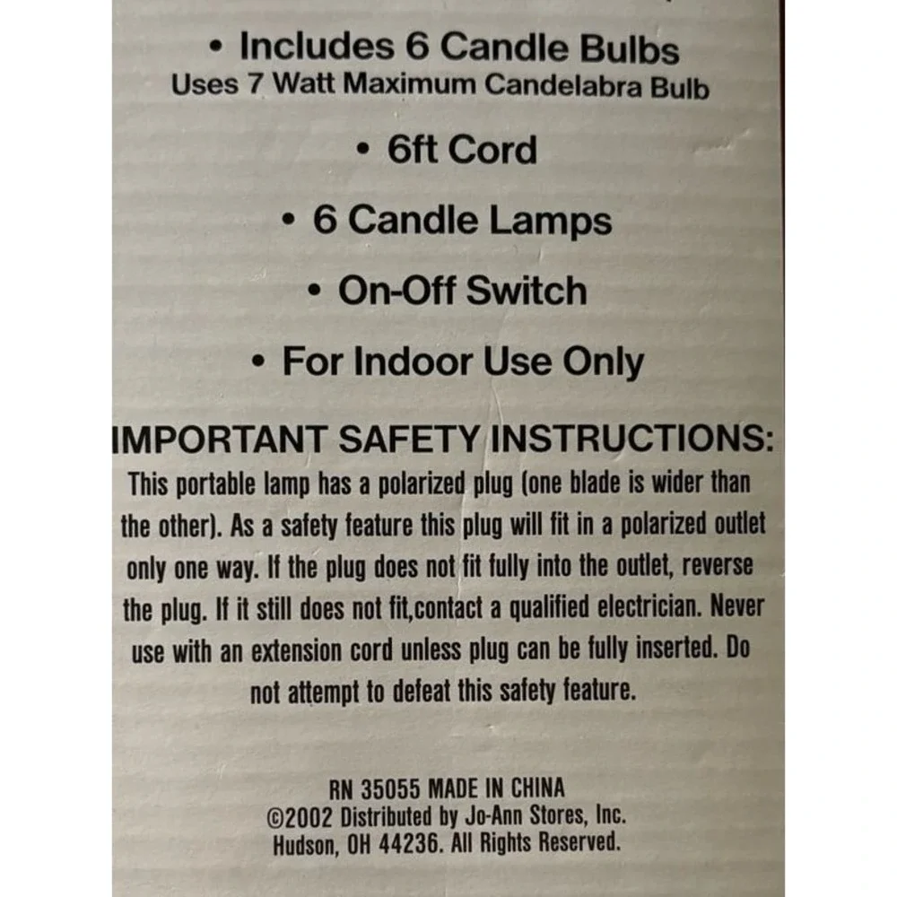 Solid Brass Base Candle Lamp Pack‎ of 6